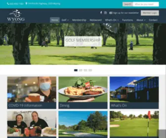 Wyonggolfclub.com.au(Wyonggolfclub) Screenshot