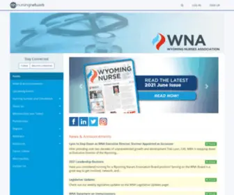 Wyonurse.org(The Wyoming Nurses Association) Screenshot