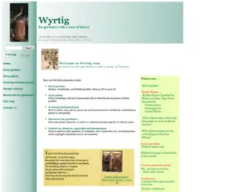 WYrtig.com(For gardeners with a sense of history) Screenshot