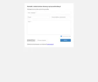 WYrzucsolniczke.pl(Strona domeny) Screenshot