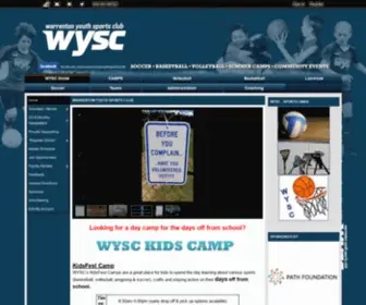 WYSC.org(Soccer / Basketball/Volleyball) Screenshot
