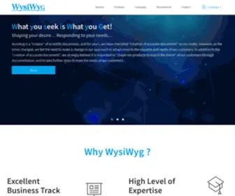 Wysiwyg.co.jp(株式会社ウィズウィグ) Screenshot