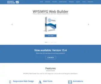 Wysiwygwebbuilder.com(Web Builder is a WYSIWYG (What) Screenshot