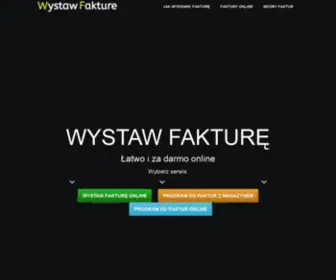 WYstaw-Fakture.pl(Online za darmo bez potrzeby rejestracji na) Screenshot