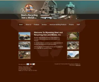 WYsteel.com(Wyoming Steel and Recycling Iron and Metals) Screenshot