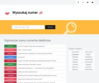 WYszukajNumer.pl(Numery telefon) Screenshot