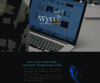 WYtti.com(B2B content marketing delivered to perfection. Wytti) Screenshot