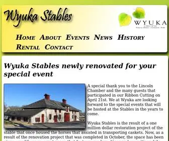 Wyukastables.com(Wyuka Stables) Screenshot