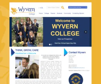 Wyverncollege.org.uk(Fully comprehensive College for students agedin the Fair Oak) Screenshot