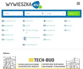 Wywieszka.eu(Bezpłatny portal ogłoszeniowy kup) Screenshot