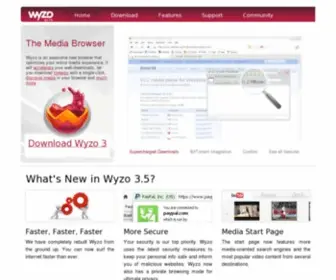Wyzo.com(The Media Browser) Screenshot