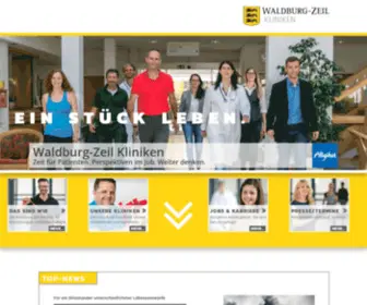 WZ-Kliniken.de(Waldburg-Zeil Kliniken :: Ein StĂźck Leben) Screenshot