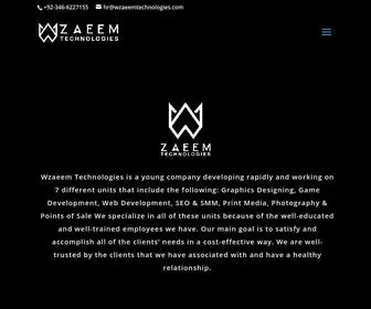 Wzaeemtechnologies.com(Wzaeem technologies) Screenshot