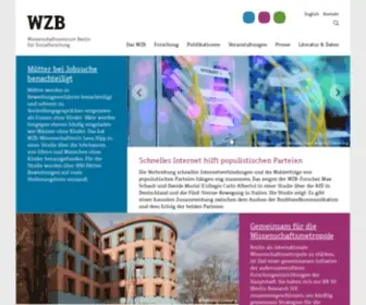 WZB.eu(Wissenschaftszentrum Berlin für Sozialforschung) Screenshot