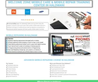 Wzcare.in(WELCOME ZONE MOBILE CARE & MOBILE REPAIR TRAINING CENTER IN HALDWANI) Screenshot