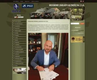 WZL2.pl(WOJSKOWE ZAKŁADY ŁĄCZNOŚCI Nr 2 S.A) Screenshot