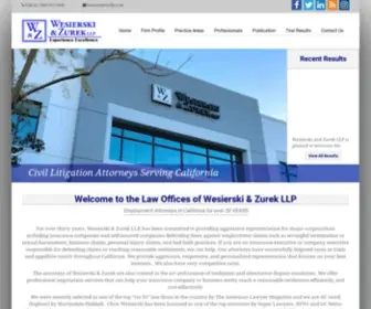 WZLLP.com(Orange County Law Firm) Screenshot