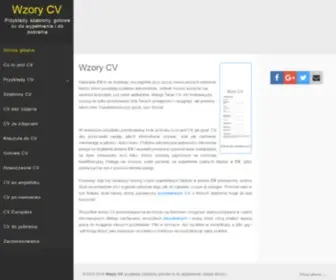 Wzory-CV.com(Wzory CV: co to jest CV) Screenshot