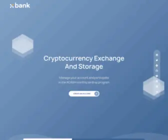 X-Bank.io(Cryptocurrency storage and exchange solution) Screenshot