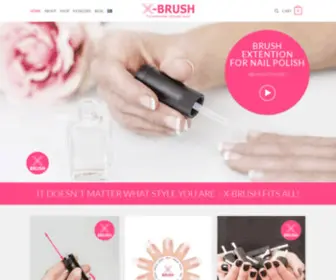 X-Brush.com(The Extendable Nail Polish Brush) Screenshot