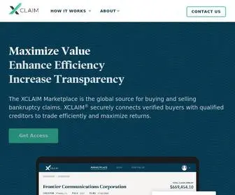 X-Claim.com(Revolutionizing the Bankruptcy Claims Trading Market) Screenshot