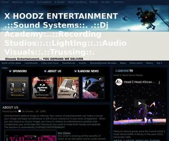 X-Hoodz.com(X HOODZ ENTERTAINMENT) Screenshot