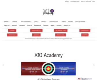 X10Archery.com(X10 Archery) Screenshot