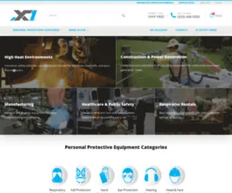 X1Safety.com(X1 Safety Personal Protective Equipment Products & Supplies Delivered) Screenshot