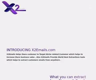 X2Emails.com(Facebook Email Extractor) Screenshot