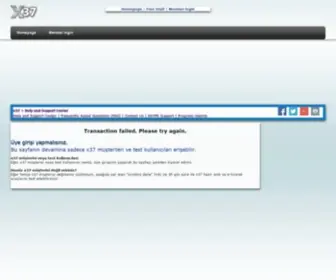 X37.com(Üye girişi) Screenshot