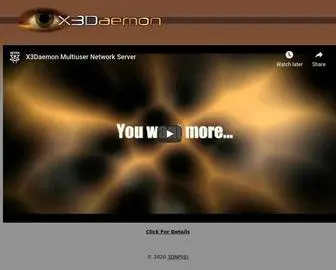 X3Daemon.com(X3Daemon 3D Multiuser Network Server) Screenshot