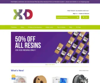 X3D.com.au(3D Printer Filaments & Accessories) Screenshot