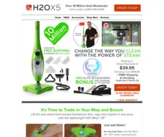 X5Mop.com(H2O Mop X5 Steam Cleaner) Screenshot