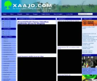 Xaajo.com(Somaligalbeed News on the Net) Screenshot