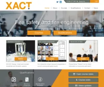 Xact.org.uk(Xact fire safety training and qualifications) Screenshot