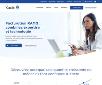 Xacte.net(Service de facturation médicale RAMQ) Screenshot