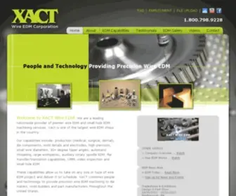 Xactedm.com(XACT Wire EDM Corporation) Screenshot
