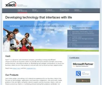 Xacti.com(Xacti Innovative Solutions) Screenshot