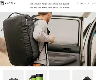 Xactlylife.com(Smart, Sustainable Travel Gear & Adventure Accessories) Screenshot