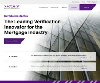 Xactus.com(Advancing the Modern Mortgage) Screenshot