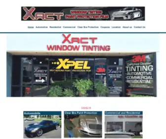 Xactwindowtinting.com(Xact Window Tinting and Clear Bra Paint Protection Films) Screenshot