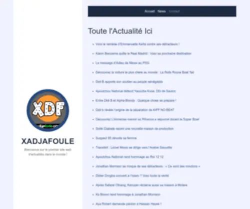 Xadjafoule.com(Xadjafoule) Screenshot