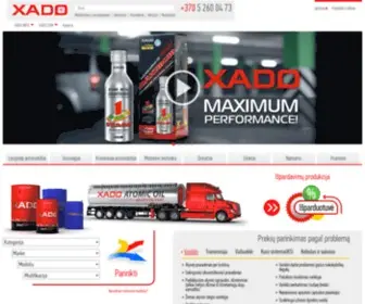 Xado.lt(Įsigyti XADO produkciją Lietuvoje) Screenshot