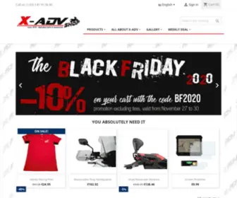 Xadvshop.com(X ADV Shop est un site spécialisé pour tout ce qui touche au Honda X) Screenshot