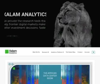 Xalamanalytics.com(Xalam Analytics) Screenshot