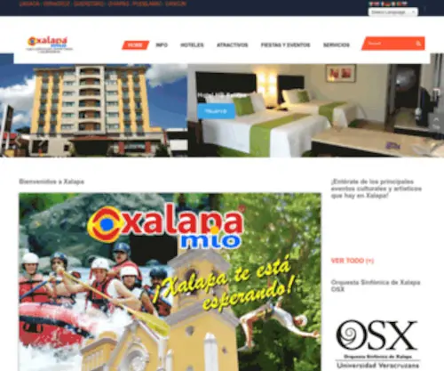 Xalapamio.com(Hoteles de Xalapa) Screenshot