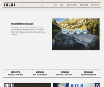 Xalax.ch(Snus online kaufen) Screenshot