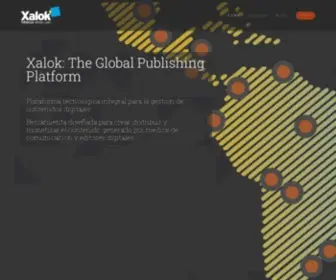 Xalok.com(El CMS líder en los medios de comunicación de América Latina y España) Screenshot