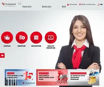 Xalqbank.az(Ana Səhifə) Screenshot