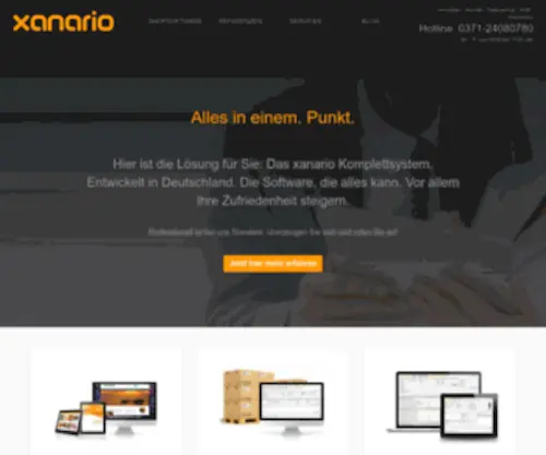 Xanario.de(Shopsoftware) Screenshot
